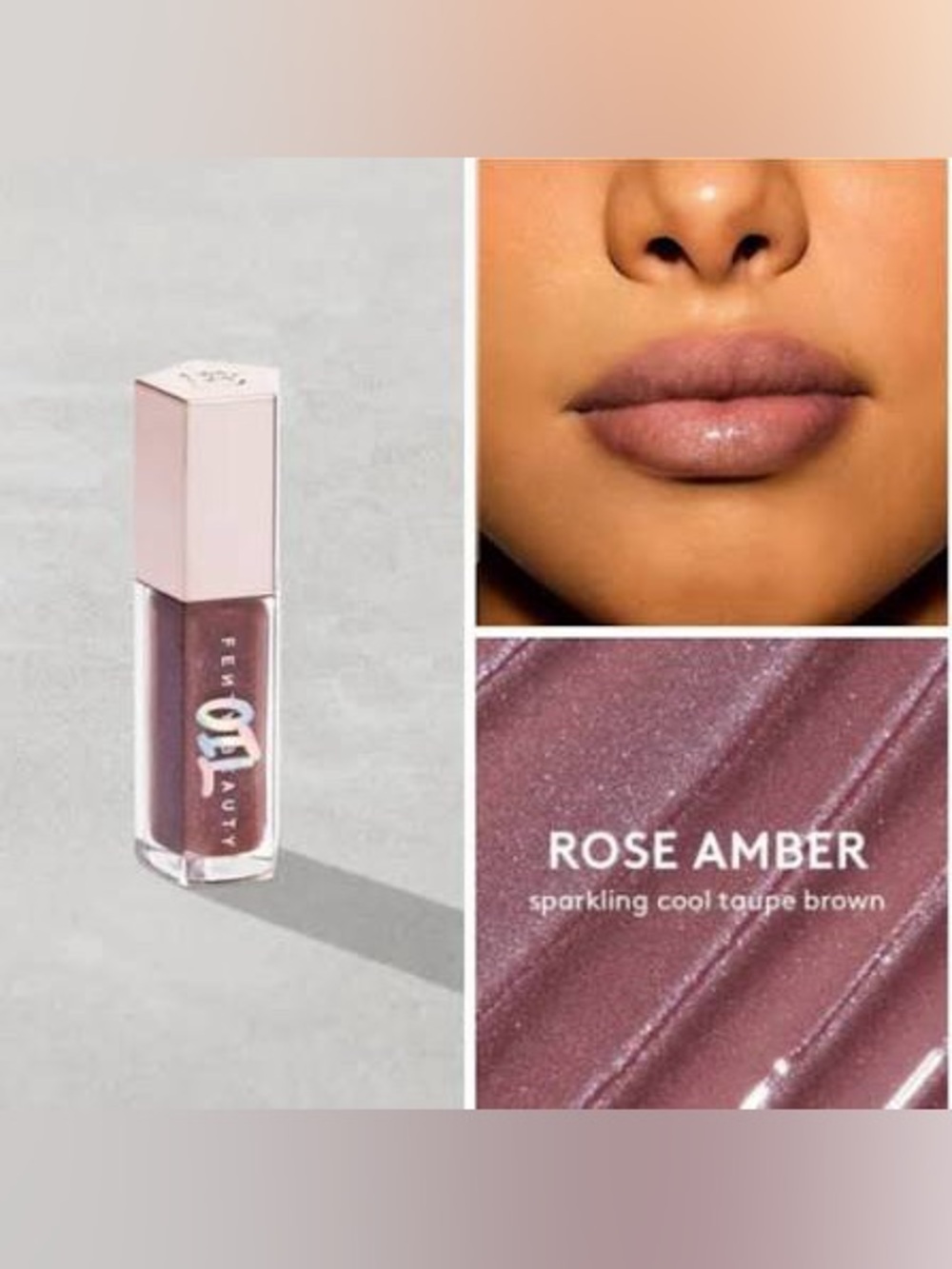 Fenty Beauty Gloss Bomb Oil Luminosity Lip Oil +Gloss Rose Amber 03 Full Size